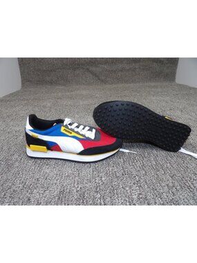 Puma Future Rider Play Youth 5.5 Women's 7 Athletic Shoes Red Blue Yellow Black